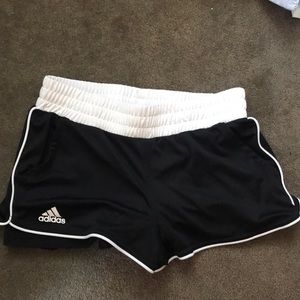 Adidas black and white shorts!! new!